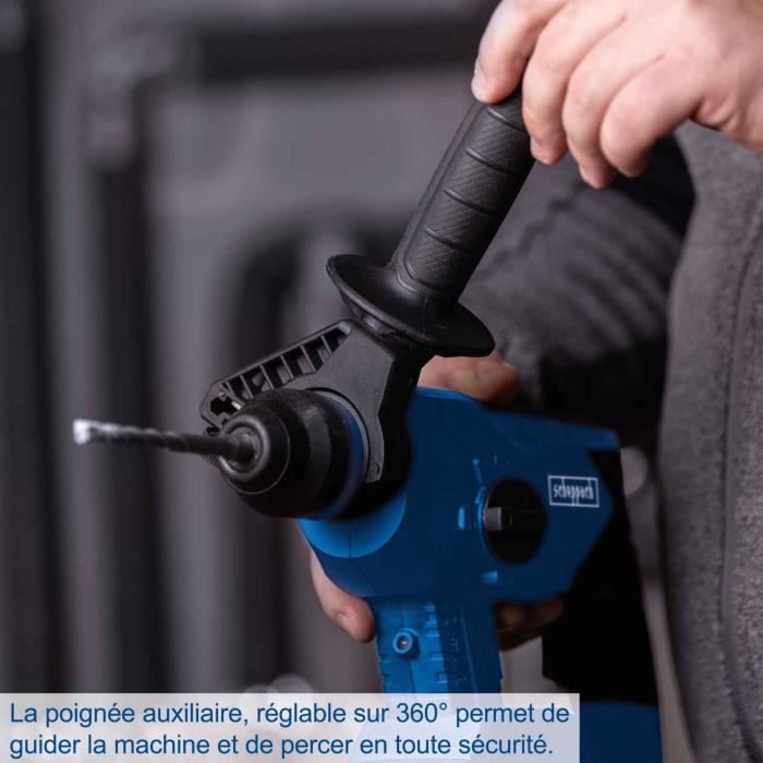 Brushless hammer drill - SCHEPPACH - 20V IXES - 2.2 joules - SDS Plus - 1400 rpm - without battery or charger - BC-RHD230-X