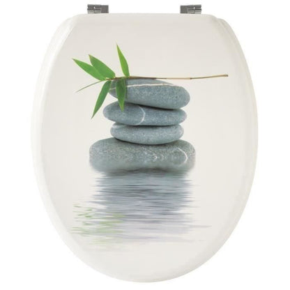GELCO Toilet seat Gray pebbles