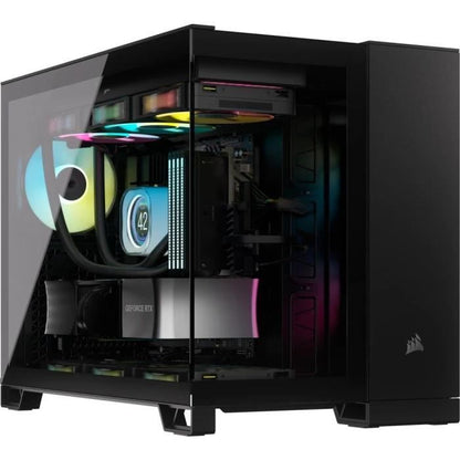 PC case - CORSAIR - 2500D AIRFLOW Micro ATX Dual Chamber - Black