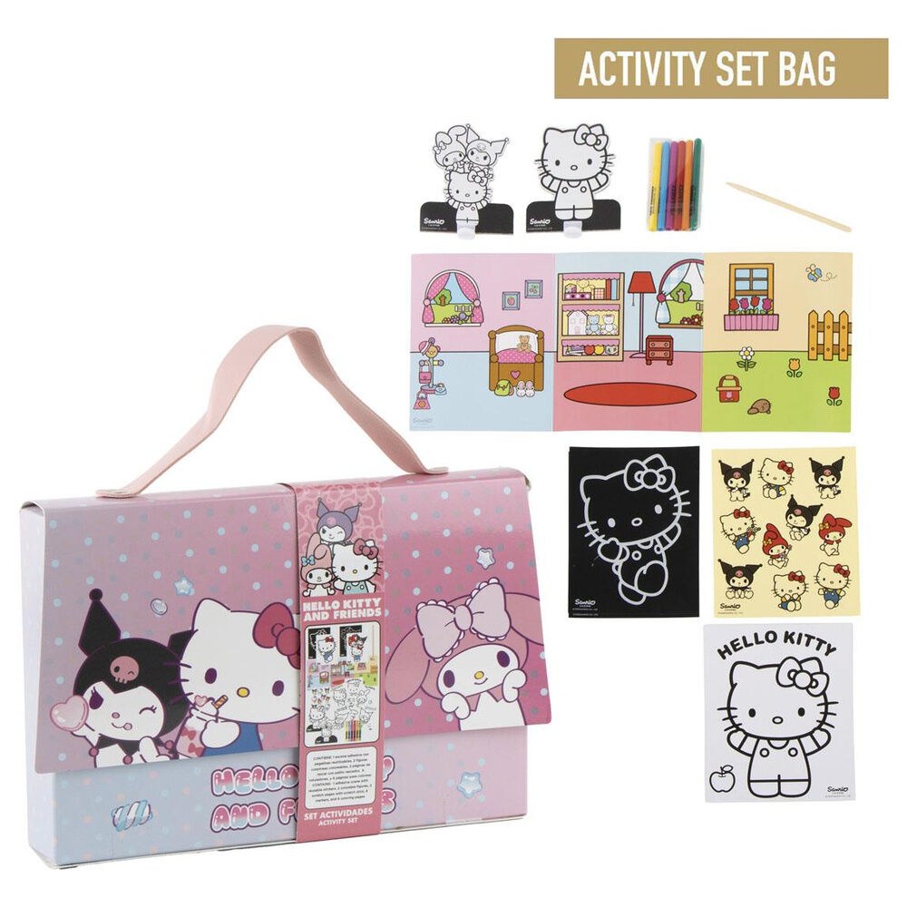 Hello Kitty and Friends Colouring bag set