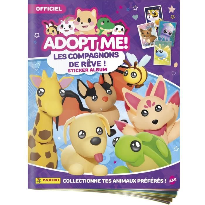 Starter Pack - PANINI - Adopt Me! Roblox - Album + 2 sleeves - 1 limited edition card - 10 stickers