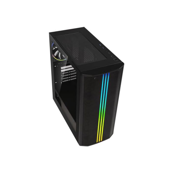 PC case - BITFENIX - Saber Mesh FRGB - Mid-tower - ATX - Black - Tempered glass and Mesh front