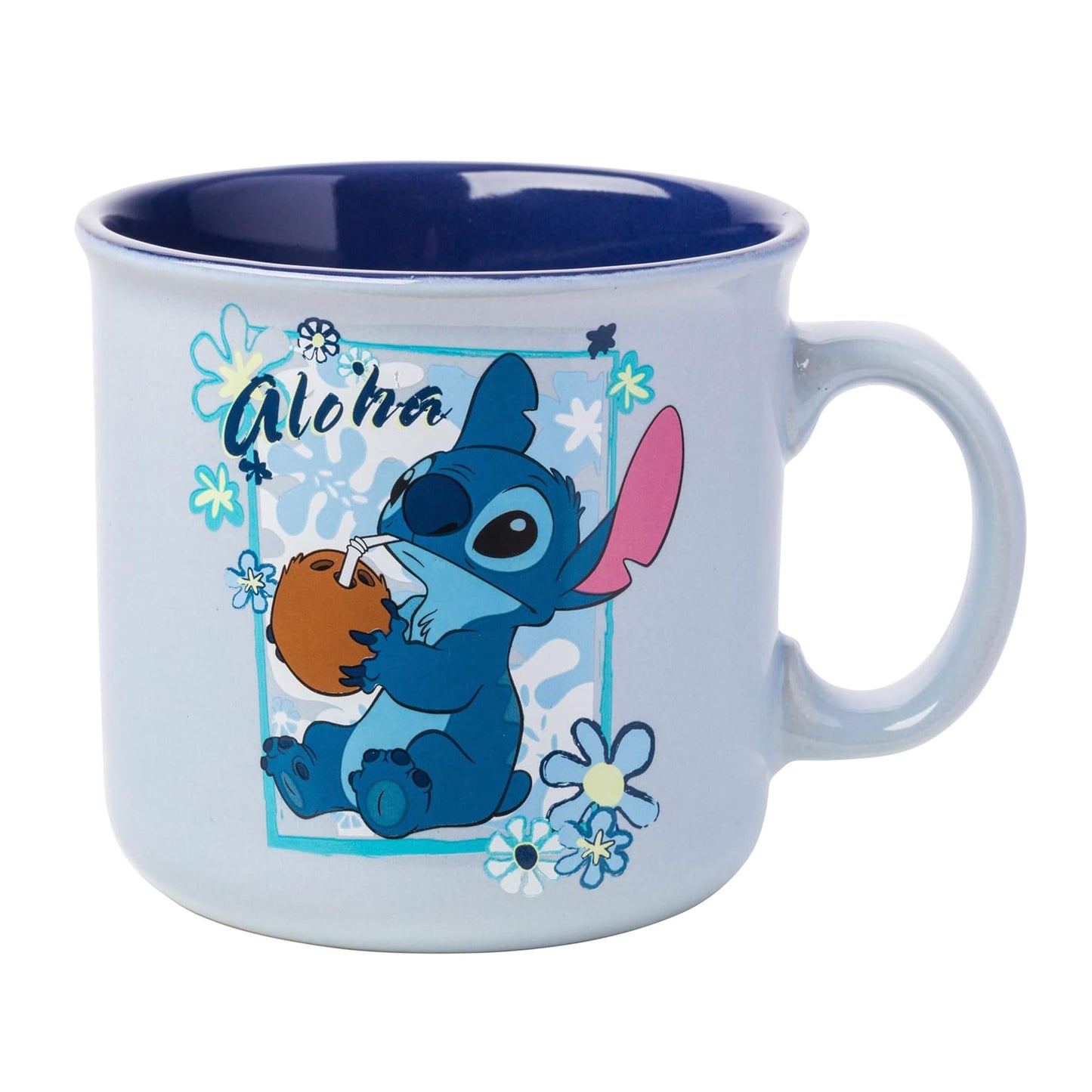 Disney Lilo & Stitch "Aloha" Ceramic Camper Mug | Holds 20 Ounces