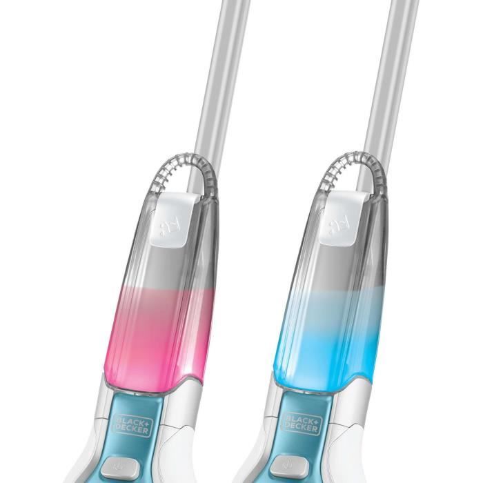 BLACK & DECKER FSM1630-QS - Delta head steam mop - 1600 W - 4 accessories - White / Blue