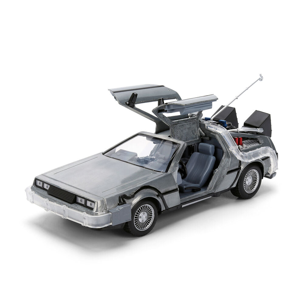 Back to the Future 40th Anniversary Time Machine Hollywood Rides Dlorean replica
