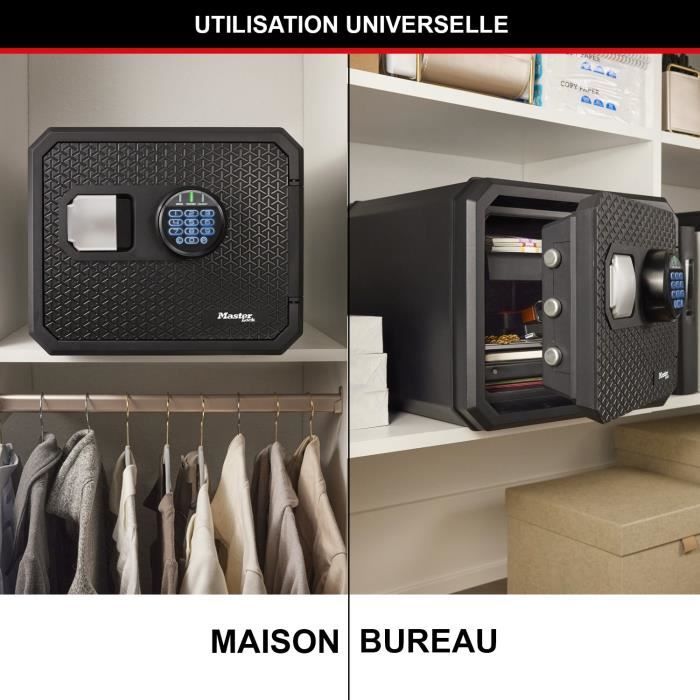 MASTERLOCK FPW082FTCML Security Safe - Fireproof and Water Resistant - Electronic Combination - Size L