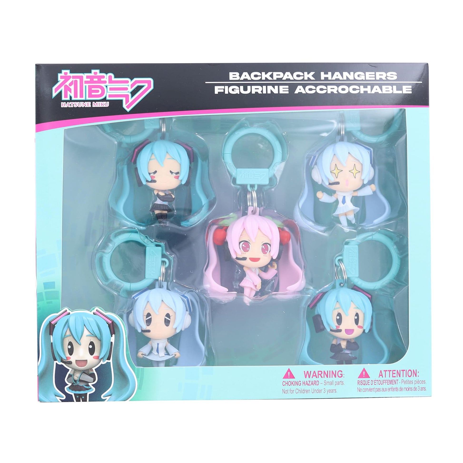 Hatsune Miku 5-Piece Backpack Hanger Collectors Box