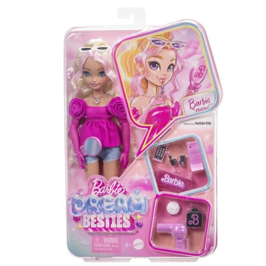 BARBIE Dream Team "Malibu" - Doll and 8 accessories - Barbie - HYC21