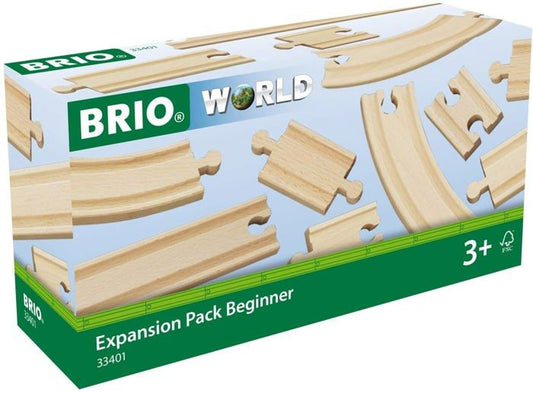 BRIO World - 33401 - Evolution Set Beginners -11 Rails - Wooden Toy
