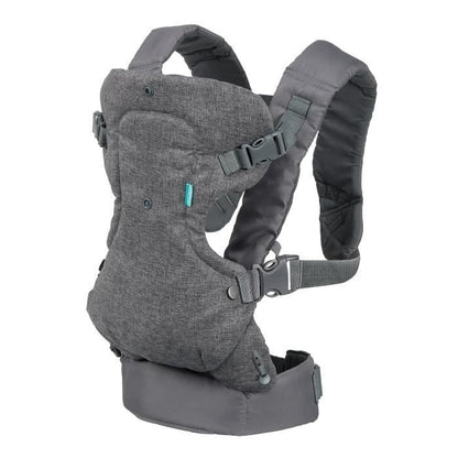 Baby carrier Flip ergonomic 4 in 1 gray - INFANTINO - Flip ergonomic 4 in 1 - Polyester - From 3.6 to 14.5 kg
