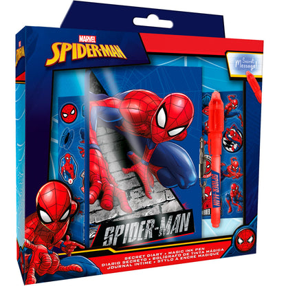 Marvel Spiderman Diary + Magic pen