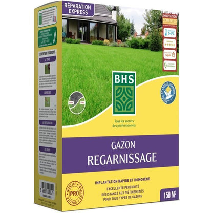 Dry Ground Regrowth Turf - BHS - 3kg | 150 m² | Strong and durable, with excellent durability and tolerance to trampling.