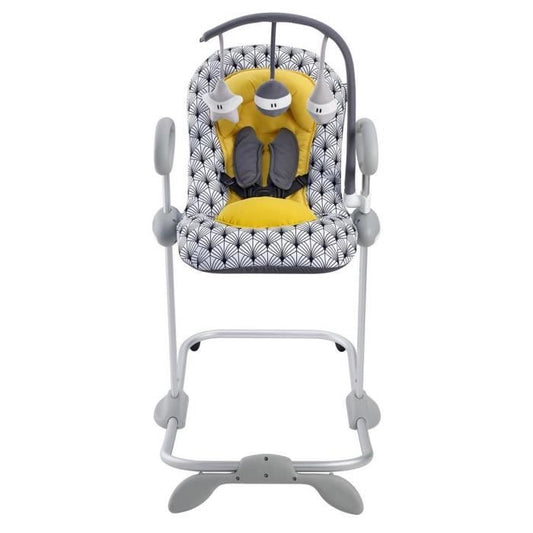 BEABA, Bouncer Up&Down III Special Edition - Yellow Palm tree