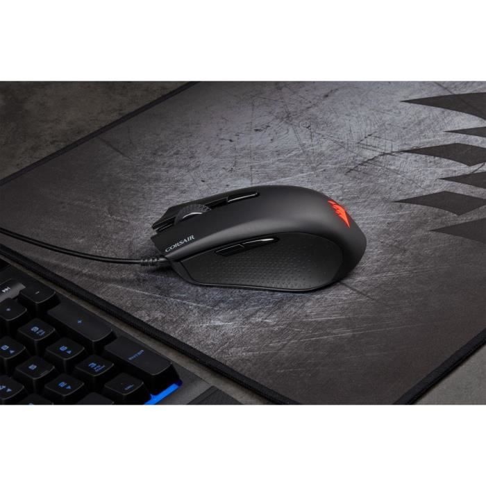 CORSAIR Optical Gamer Mouse HARPOON RGB PRO FPS / MOBA - Backlit RGB LED Backlit - 12000 DPI - Black (CH-9301111-EU)