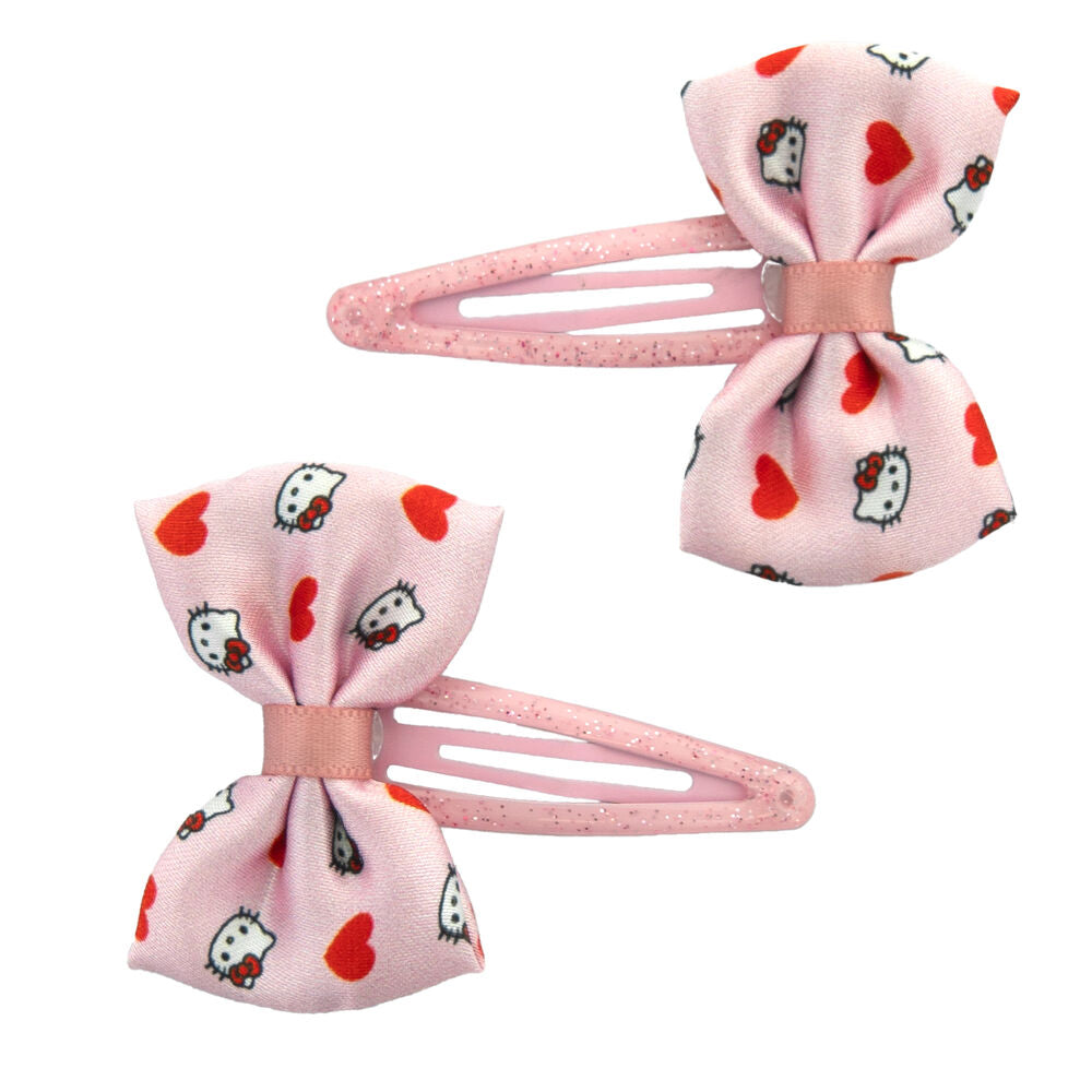 Hello Kitty 2 hairpins with tie pack