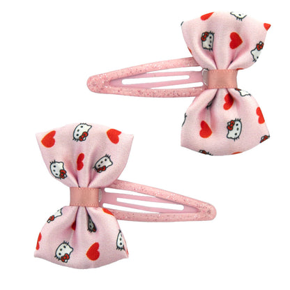 Hello Kitty 2 hairpins with tie pack