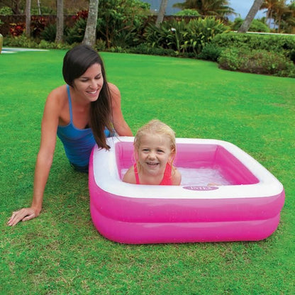 INTEX Inflatable child / baby pool Carree paddling pool 85 x 85 x 23 cm (random color)