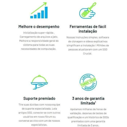 Crucial - Internal SSD disk - BX500 - 500GB - 2.5 inch (CT500BX500SD1)