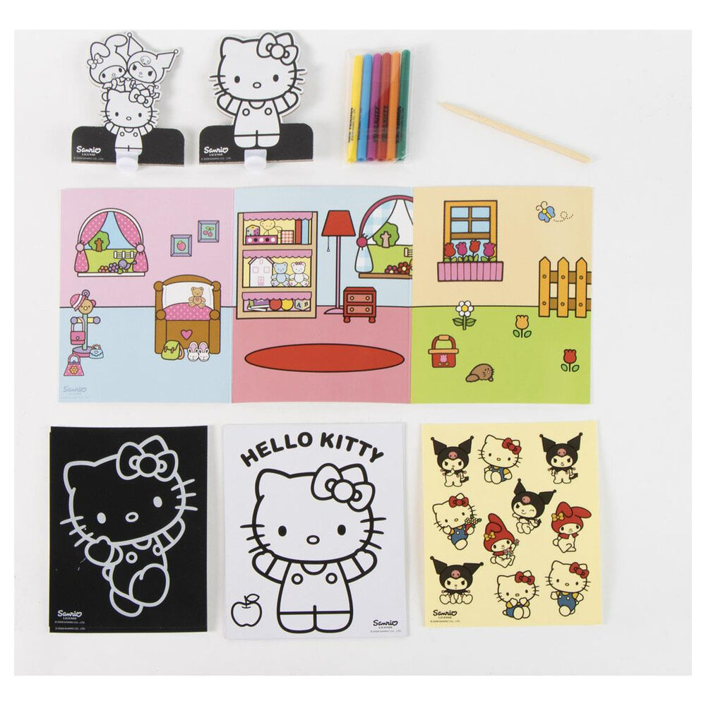 Hello Kitty and Friends Colouring bag set