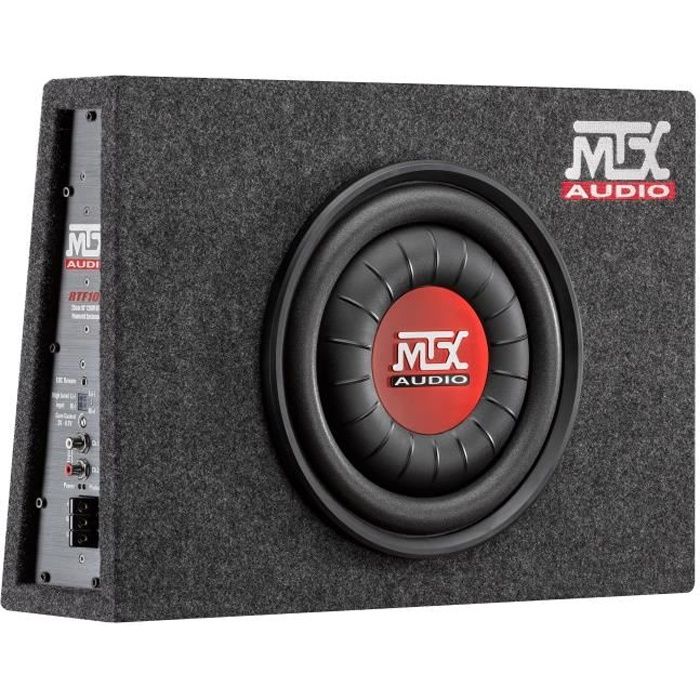 MTX Enclosed Active Flat Subwoofer RTF10P Sub 25cm 200W