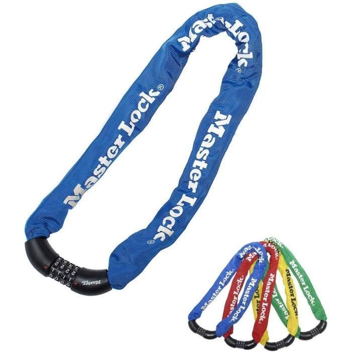 MASTER LOCK Bike Lock Chain - Ideal for Bicycles, Electric Bikes, Mountain Bikes and others