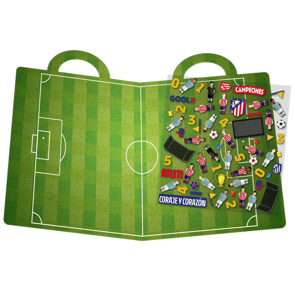 Atletico de Madrid reusable stadium 3D stickers book