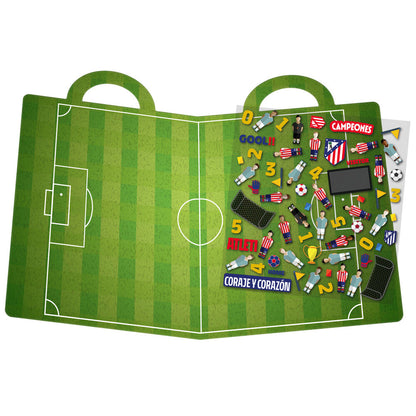 Atletico de Madrid reusable stadium 3D stickers book