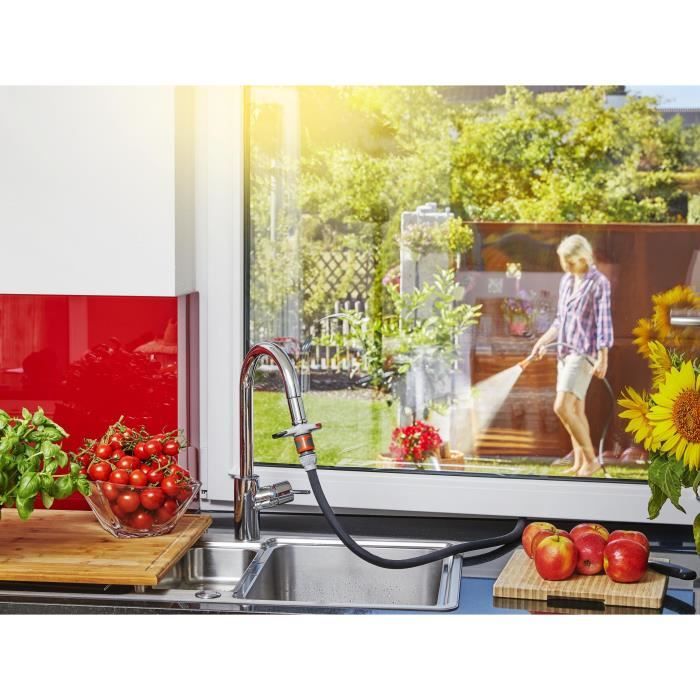 Gardena adapter for interior tap-Adapted connection M22 or female M24-5 year warranty (18210-20)