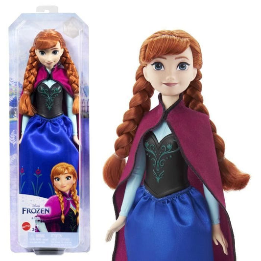 Frozen-Anna- Mattel Disney Doll with Dress and Accessories HLW49