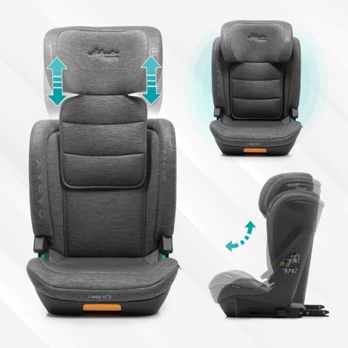 Car seat - BABYAUTO - CAPAX GRAY DOBBY - 4-12 years - I-Size - 100-150 cm