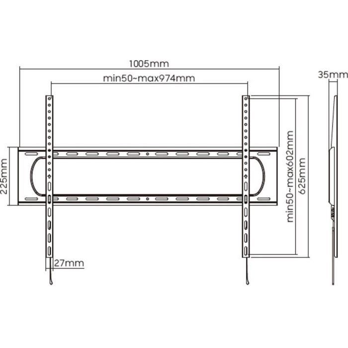 Fixed TV support - SLIM - Stell - SHO 7220