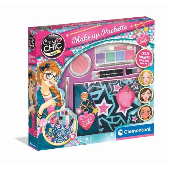 Clementoni Crazy Chic - Washable makeup pocket - contains 5 makeup products