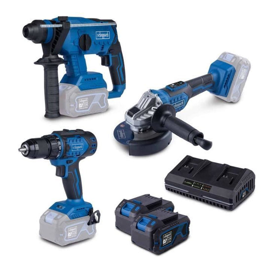 Combot kit 5 tools: c-dd45-x + bc-ag125-x + sdbc4.5A + 2 x sbp4.0 + bc-rhd230-x