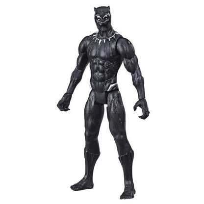 Black Panther 30 cm Action Figure, Avengers Titan Hero Series Toy for Kids Ages 4 and Up, Marvel