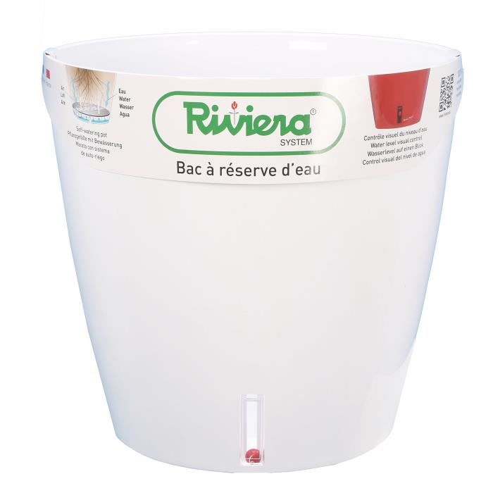 RIVIERA Water reserve tray - Round - Ø 36 x H 33 cm - White
