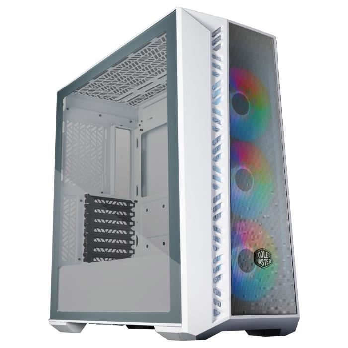 Gaming Case - COOLER MASTER - MasterBox MB520 - Mesh Front - White ARGB - 3x120mm