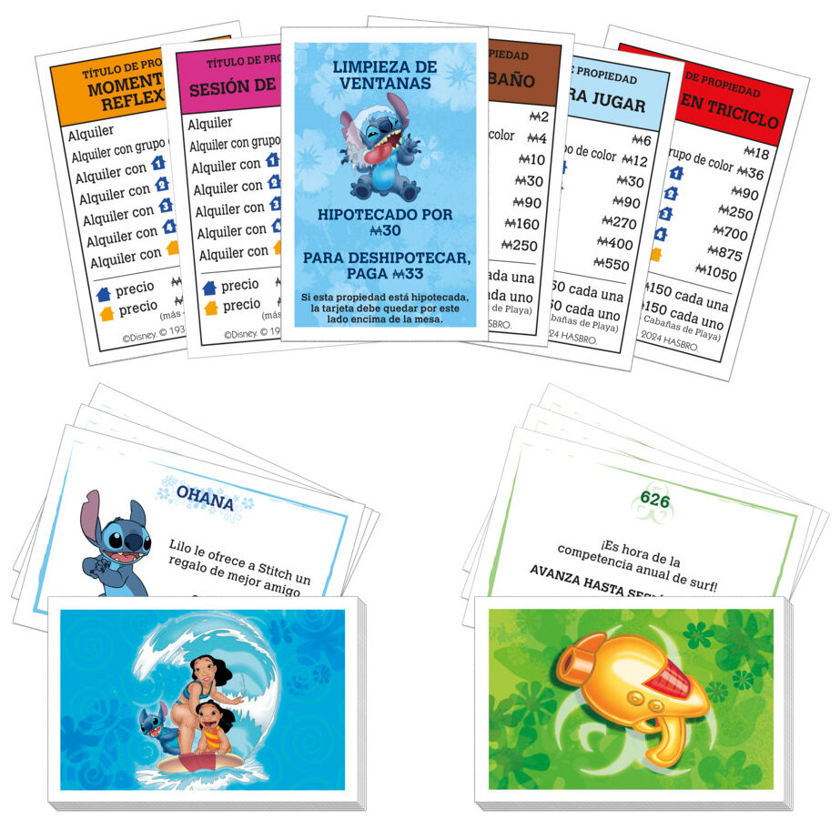 Spanish Disney Stitch Monopoly game