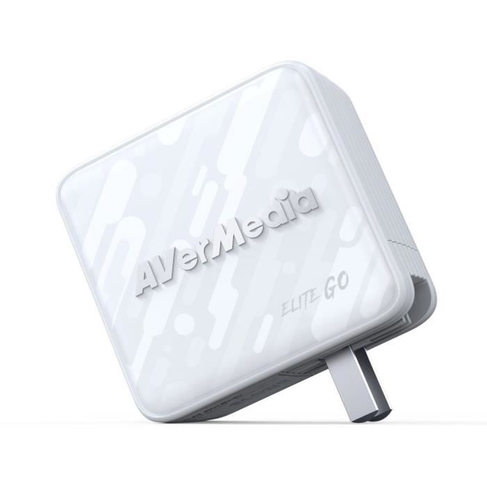 GaN Charger - AVERMEDIA - 100W with FHD Video Capture GC313Pro White