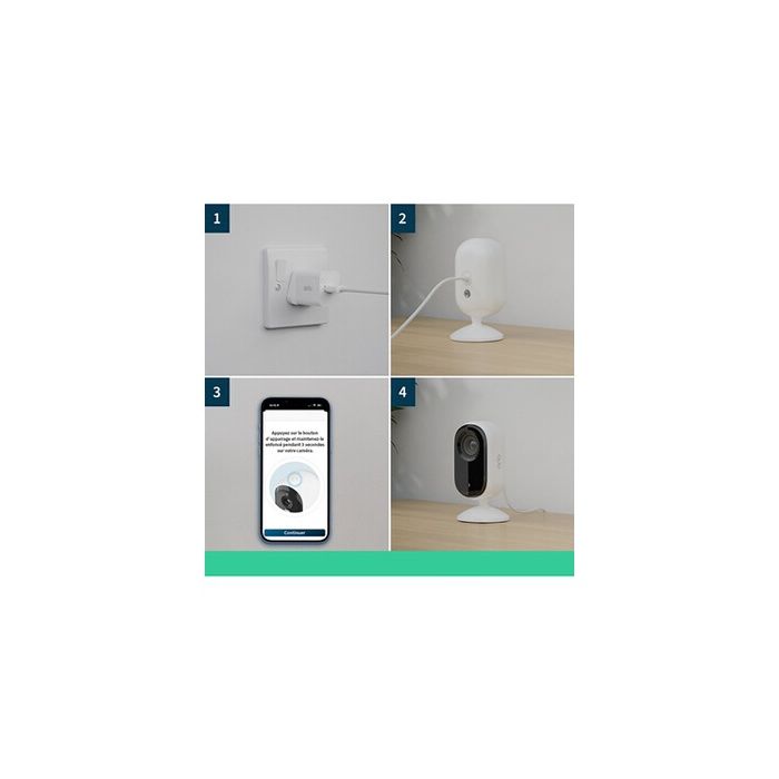 Surveillance camera - ARLO - VMC3260-100EUS - 2K resolution - Color night vision - 6-month battery life