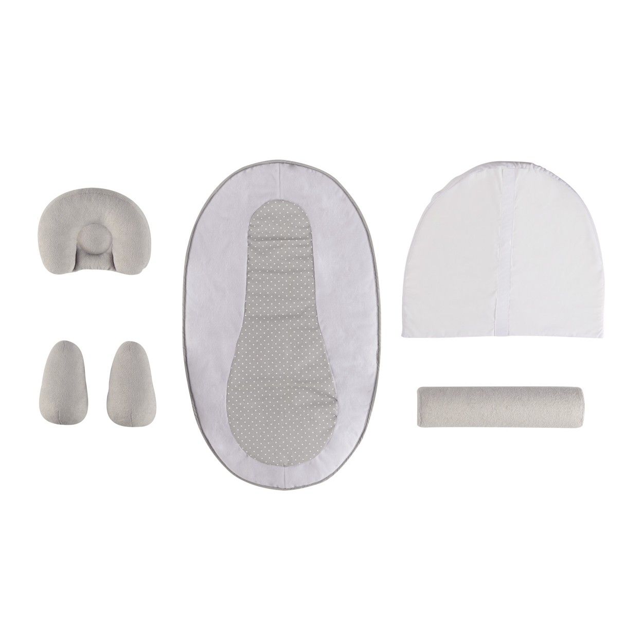Tinéo - Baby sleep cocoon, Baby wedge, tilted 10 °, scalable, adjustable, removable, 0-3 months, Baby Tete hold, 58x40cm
