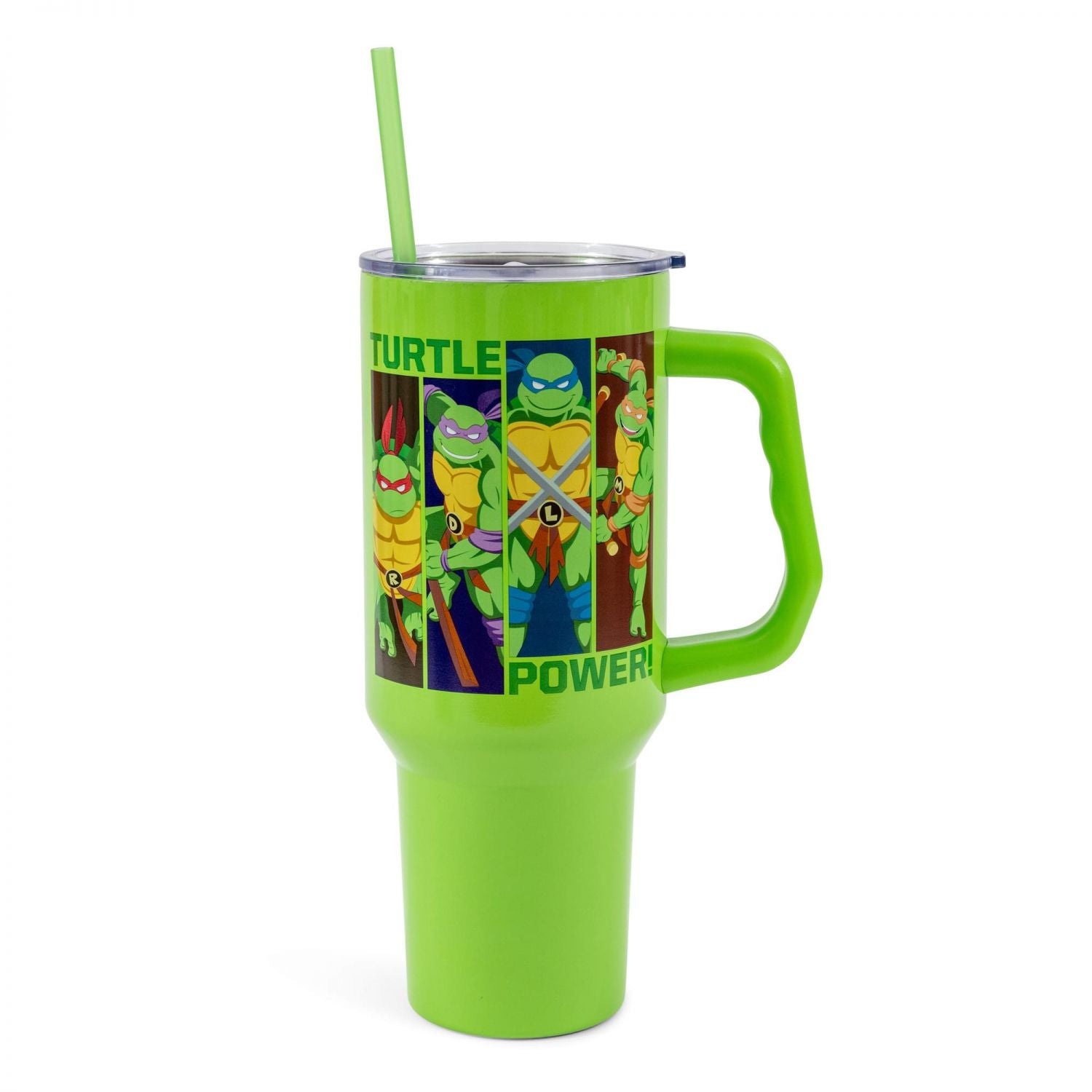 Teenage Mutant Ninja Turtles "Turtle Power" Stainless Steel Tumbler With Handle