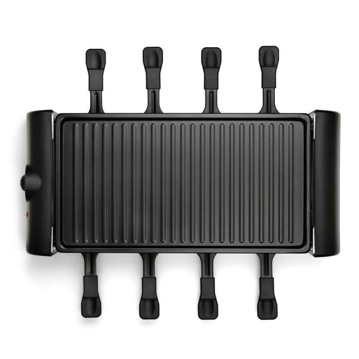 Raclette machine for 8 people - LIVOO - DOC312 - 1300W - 8 people - Removable non-stick grill tray - Adjustable thermostat