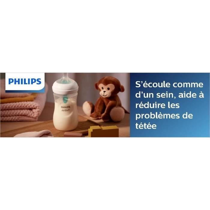 Set of 2 Natural bottles 3.0 Philips Avent Scy670/02 - 125 ml - Air Free