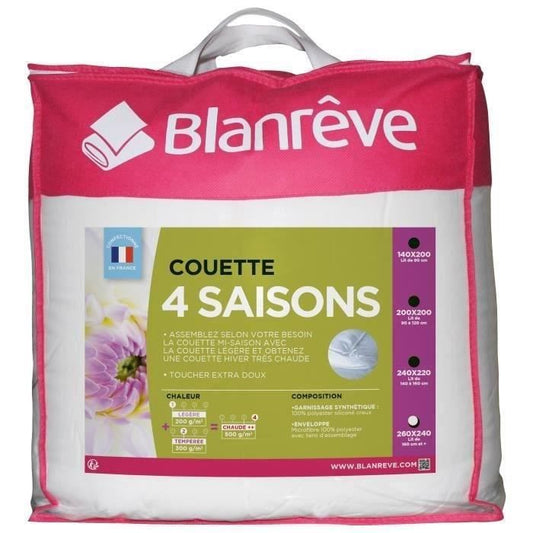 Blanreve duvet 4 seasons - 240 x 260 cm - White