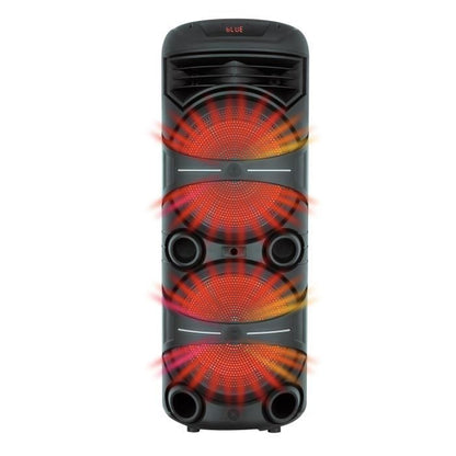 Karaoke speaker - INOVALLEY - Luminous - 1000 Watts - Bluetooth V5.0 - Battery life 2 to 3 hours - Wireless microphone included