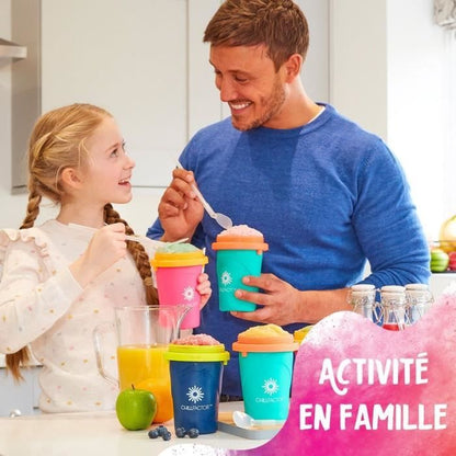 Chillfactor Granita Mug - Bandai - Random Color Blue, Pink or Green - Comes with Straw