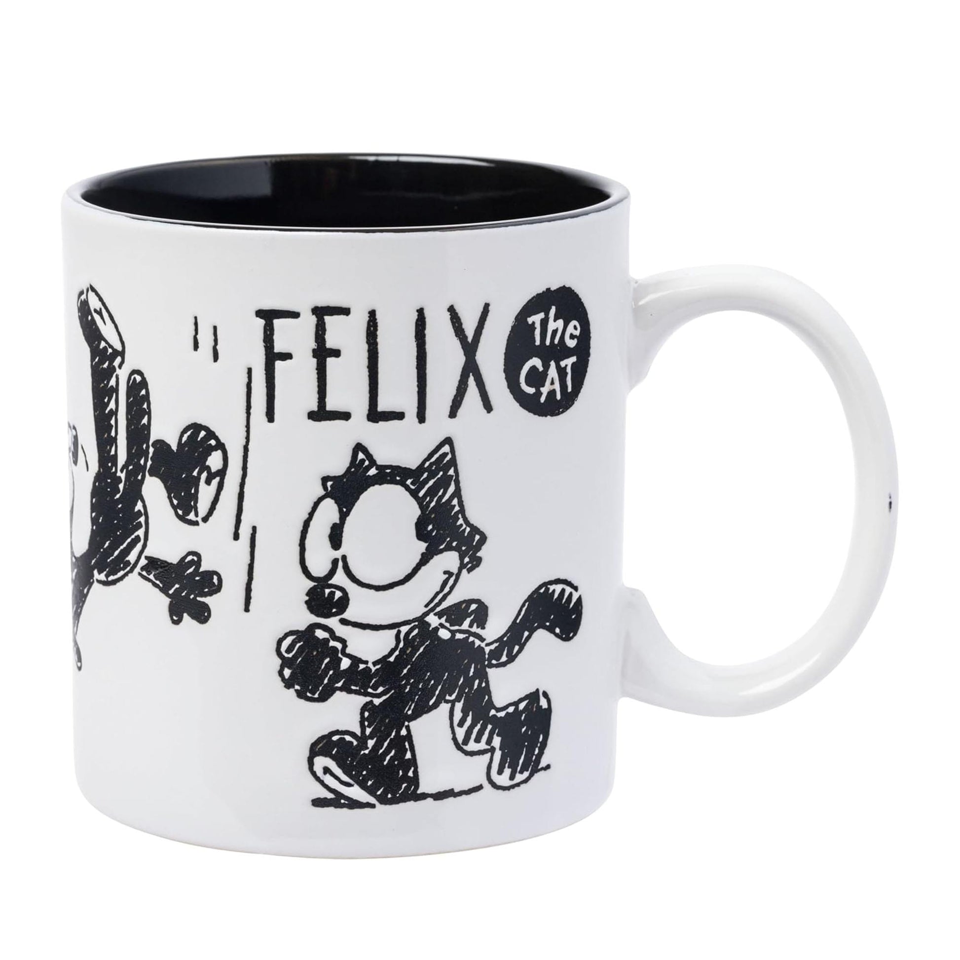 Felix the Cat Hand Drawn 20oz Wax-Resist Ceramic Mug
