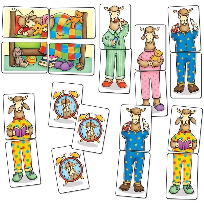 Orchard Toys Llamas in Pajamas MiniTravel Game, Multi, One Size