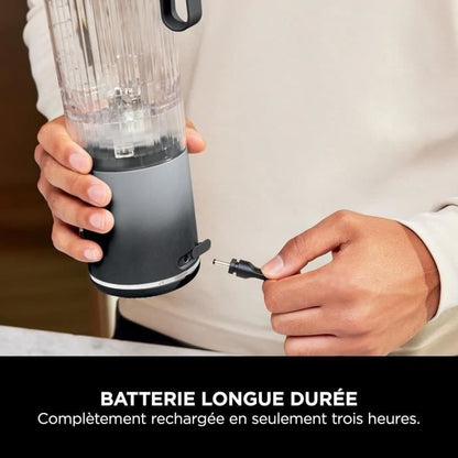 NINJA Blast Max Portable Blender - BC251EULD - 530 ml bowl - 2h battery life - cordless - BPA-free - gray