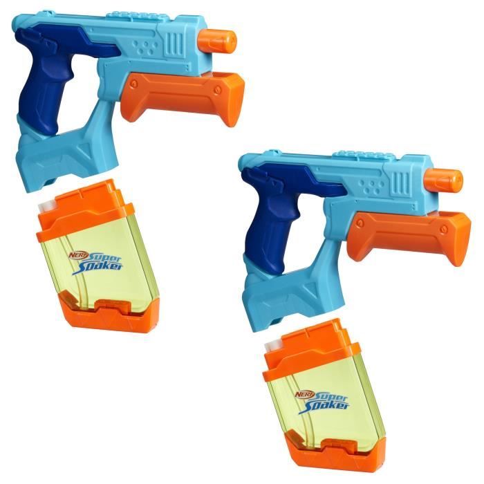 Nerf Dunk-Fill, 2-Pack Water Blasters, Easy Instant Fill Tanks, Water Toys, Super Soaker, Ages 6 and Up